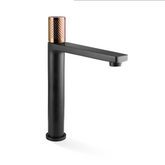 Linkware Gabe High Rise Mixer - Matte Black W/ Rose Gold Handle